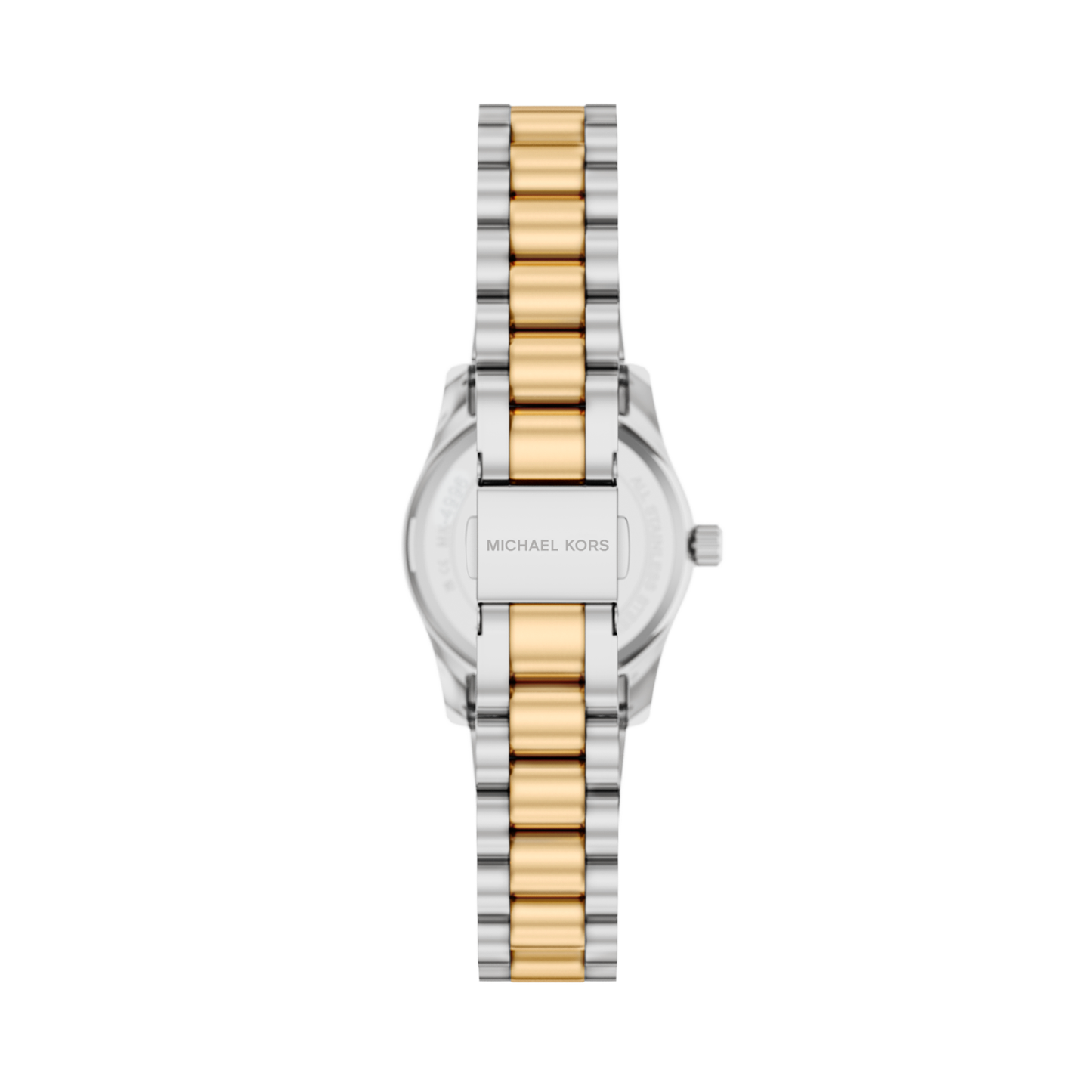 Reloj Análogo Luxury Plateado Doble Tono de Mujer