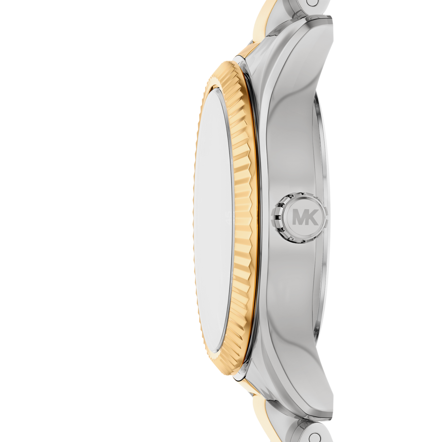 Reloj Análogo Luxury Plateado Doble Tono de Mujer