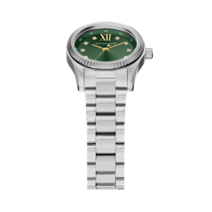 Reloj Análogo Luxury Plateado de Mujer
