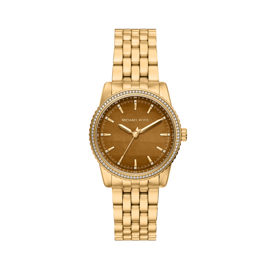 Reloj Análogo Luxury Dorado de Mujer