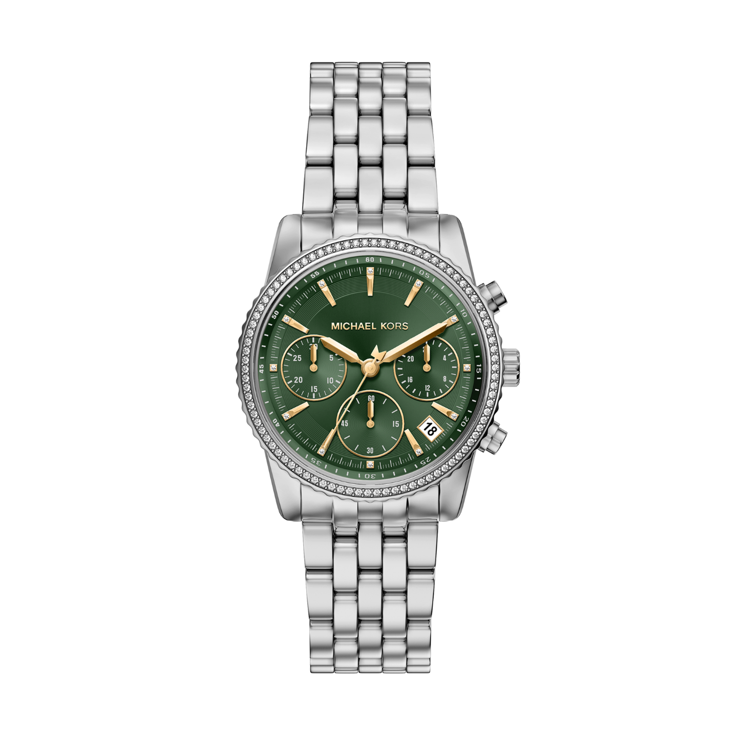 Reloj Análogo Luxury Verde de Mujer