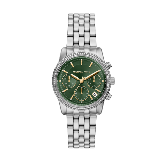 Reloj Análogo Luxury Verde de Mujer