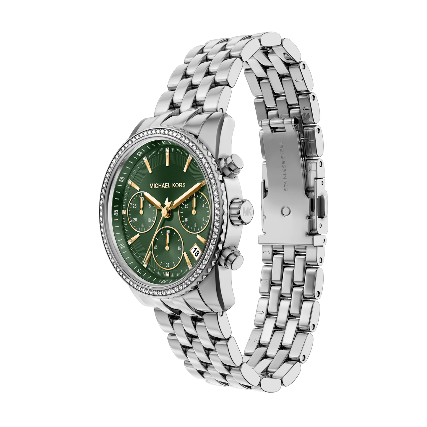 Reloj Análogo Luxury Verde de Mujer
