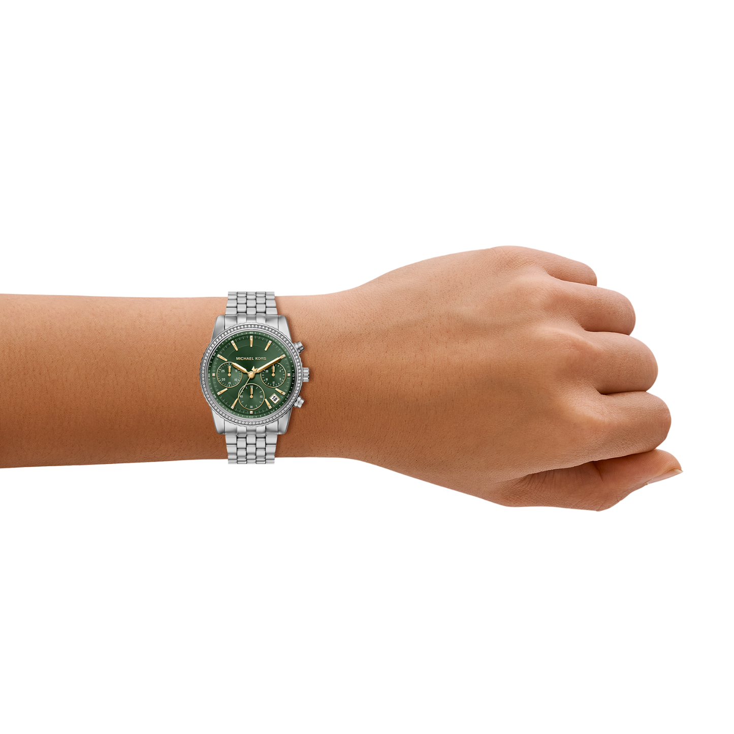 Reloj Análogo Luxury Verde de Mujer