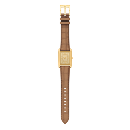 Reloj Análogo Luxury Dorado de Mujer