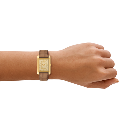 Reloj Análogo Luxury Dorado de Mujer