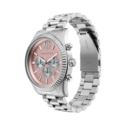Reloj Análogo Casual Plateado de Hombre