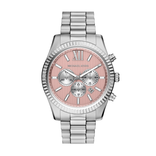 Reloj Análogo Casual Plateado de Hombre