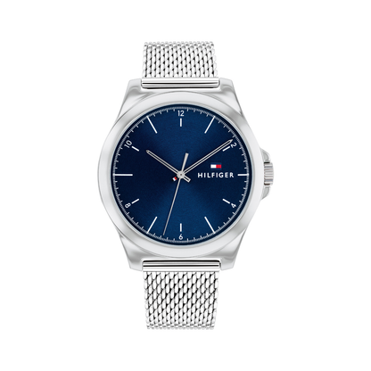 Reloj Análogo Tommy Hilfiger Norris Cuarzo Azul Oscuro y Plateado de Hombre