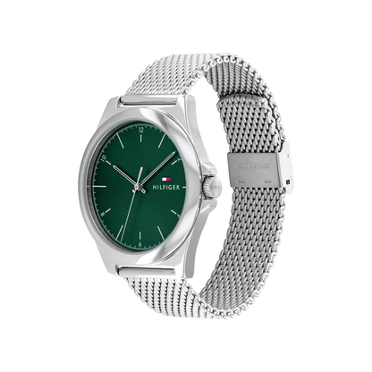 Reloj Análogo Casual Plateado de Hombre