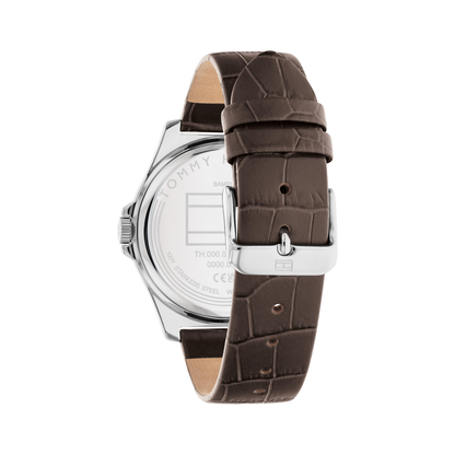 Reloj Análogo Casual Plateado de Hombre