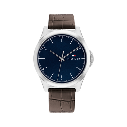 Reloj Análogo Casual Plateado de Hombre