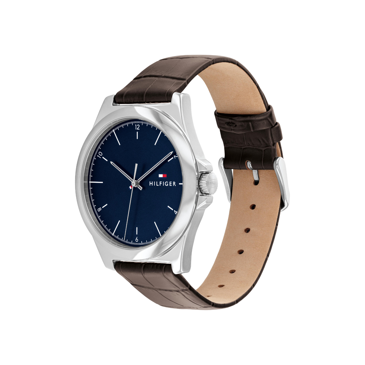 Reloj Análogo Casual Plateado de Hombre