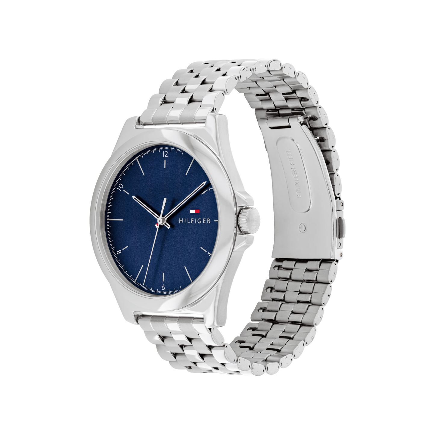Reloj Análogo Casual Plateado de Hombre