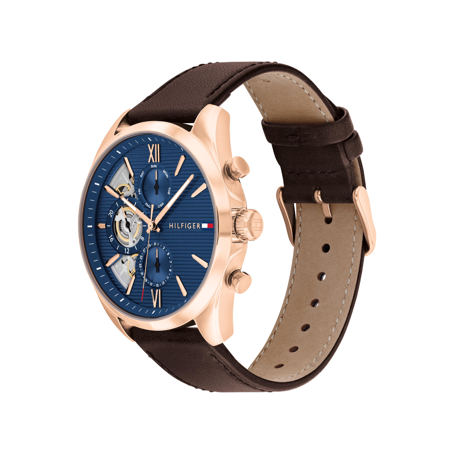 Reloj Análogo Casual Oro Rosa de Hombre