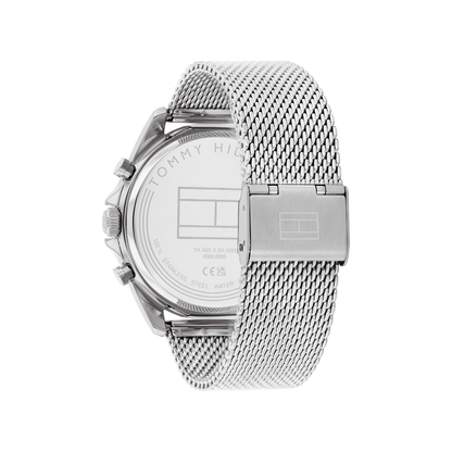 Reloj Análogo Casual Plateado de Hombre