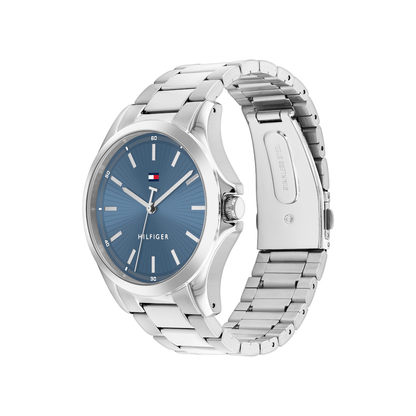Reloj Análogo Casual Plateado de Hombre