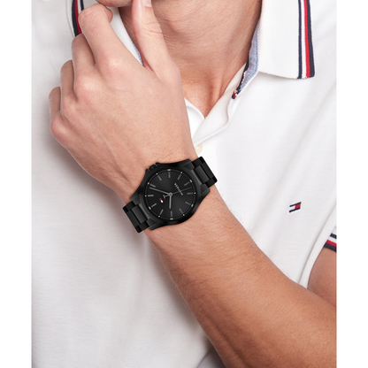 Reloj Análogo Casual Negro de Hombre