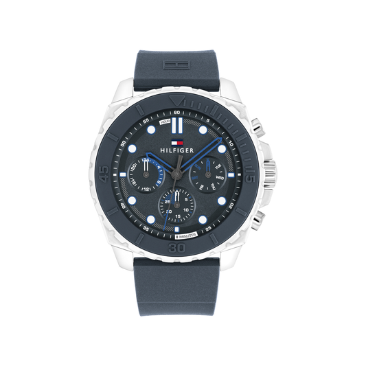 Reloj Análogo Deportivo Plateado de Hombre