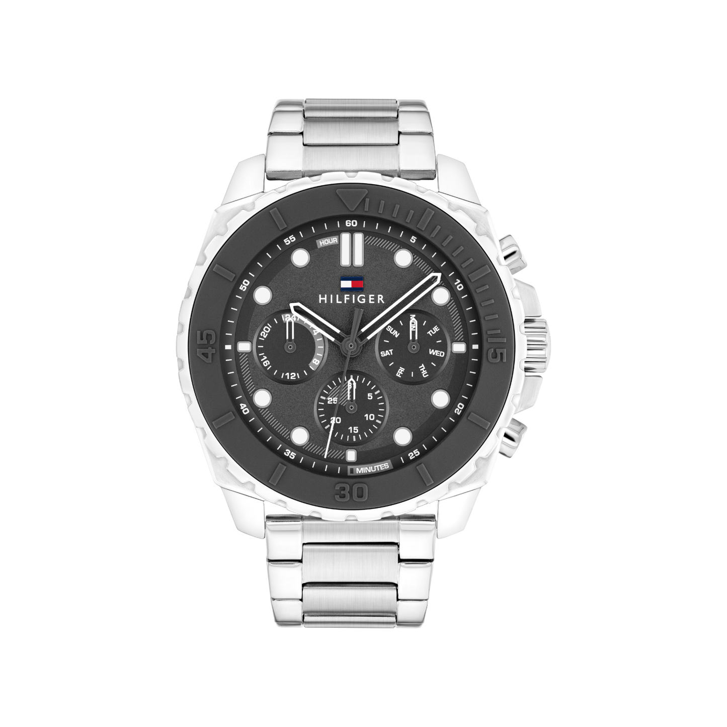 Reloj Análogo Deportivo Plateado  de Hombre