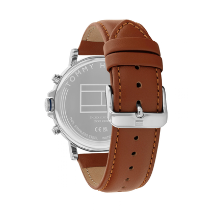 Reloj Análogo Tommy Hilfiger Tyson Cuarzo Negro y Dorado de Hombre