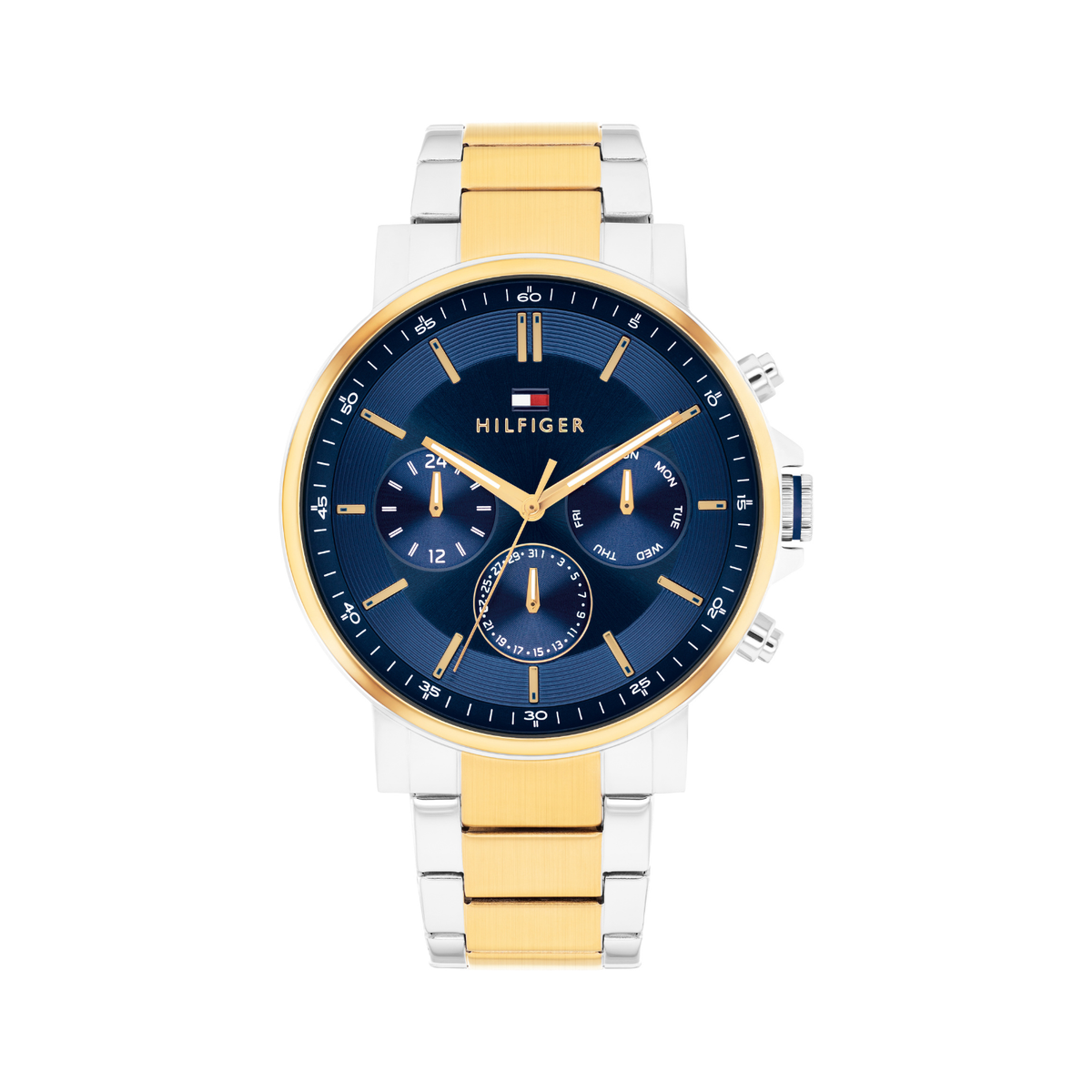 Reloj Análogo Tommy Hilfiger Tyson Cuarzo Azul, Plateado y Dorado de Hombre