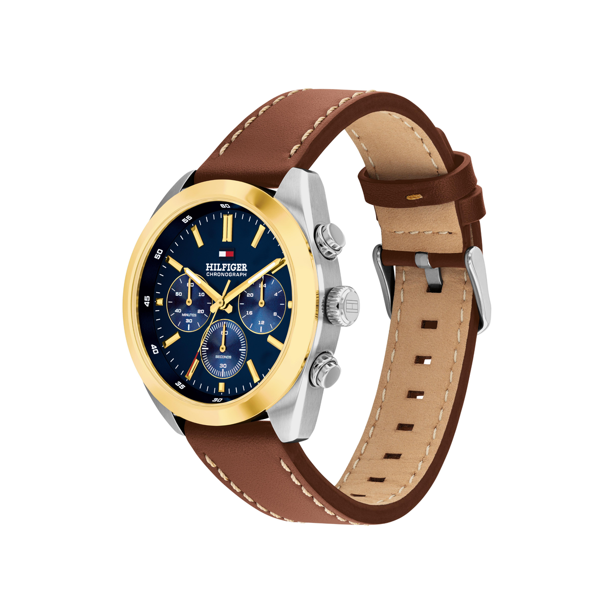 Reloj Análogo Casual Hudson Plateado de Hombre