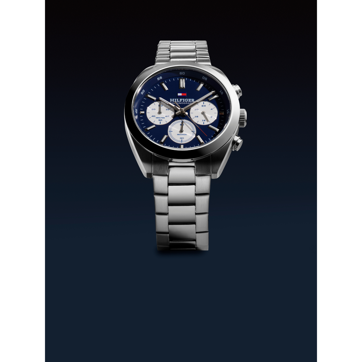 Reloj Análogo Hudson Casual Plateado de Hombre
