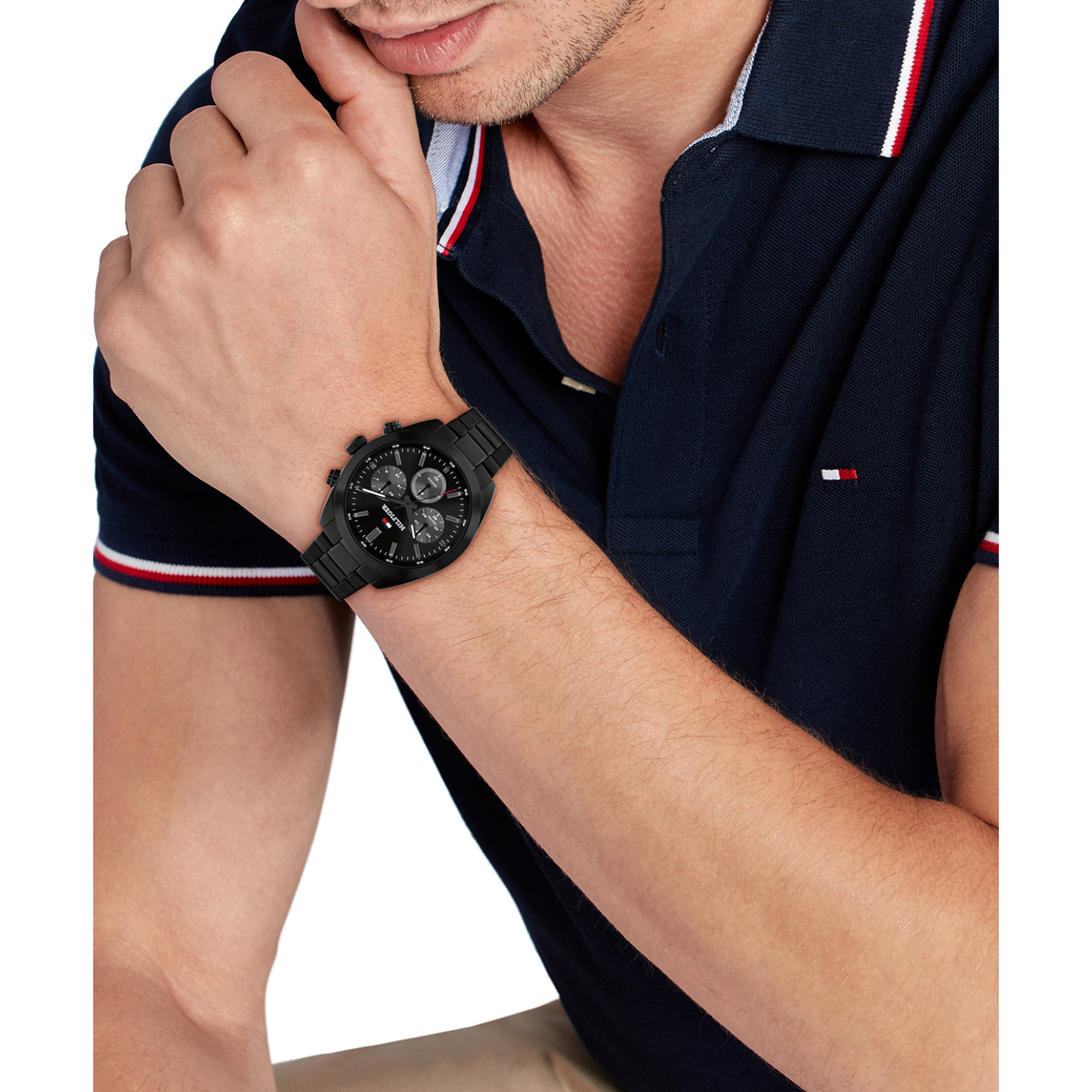 Reloj Análogo Casual Negro de Hombre