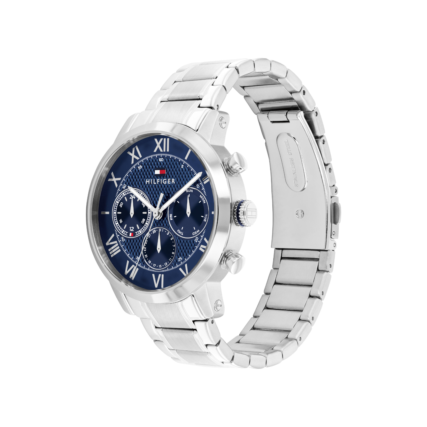Reloj Análogo Deportivo Plateado de Hombre
