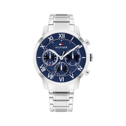 Reloj Análogo Deportivo Plateado de Hombre