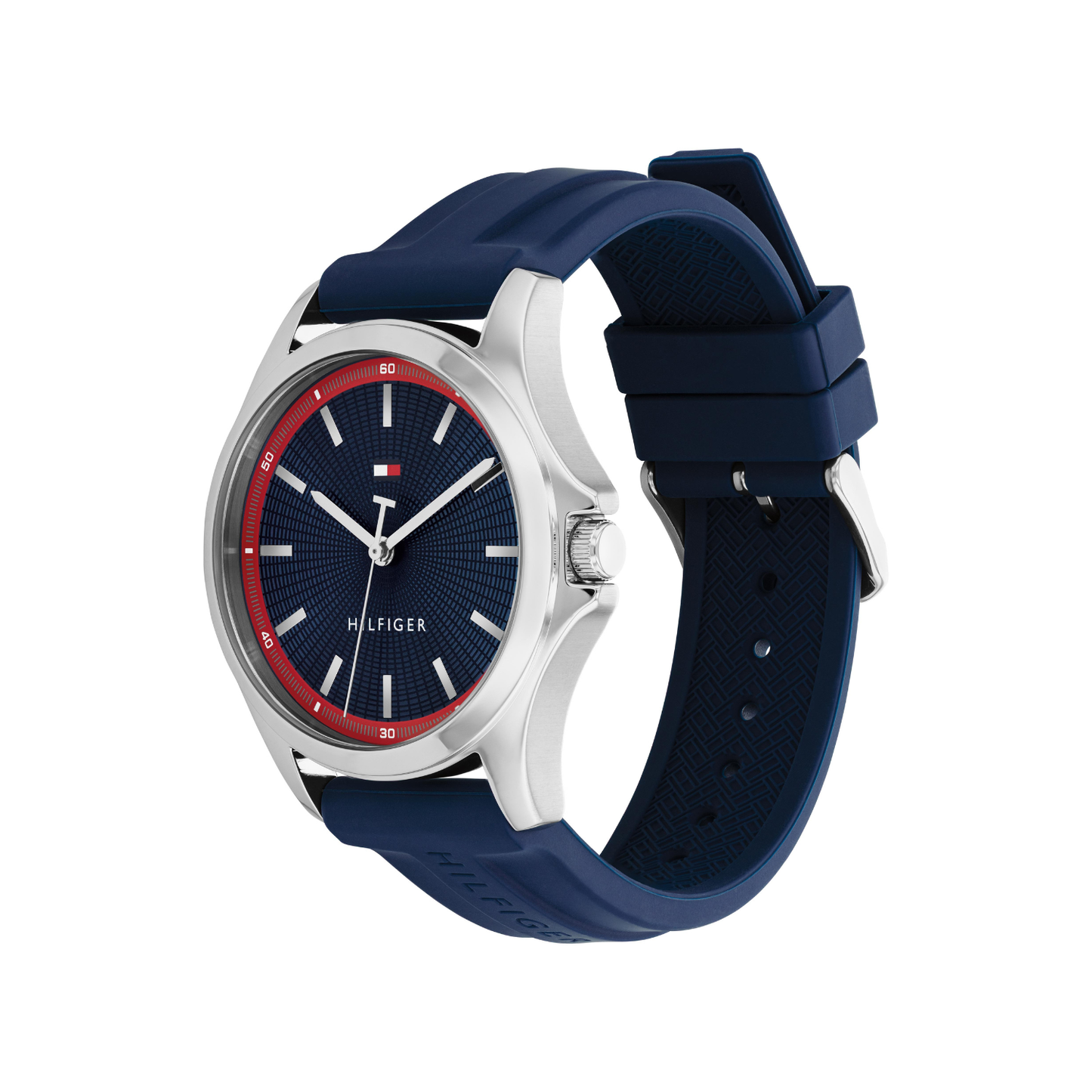 Reloj Análogo Casual Plateado de Hombre