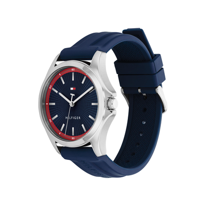 Reloj Análogo Casual Plateado de Hombre