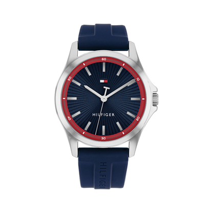 Reloj Análogo Casual Plateado de Hombre