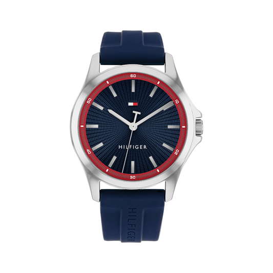 Reloj Análogo Casual Plateado de Hombre