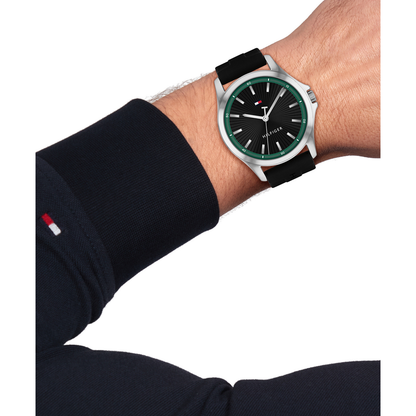 Reloj Análogo Casual Plateado de Hombre