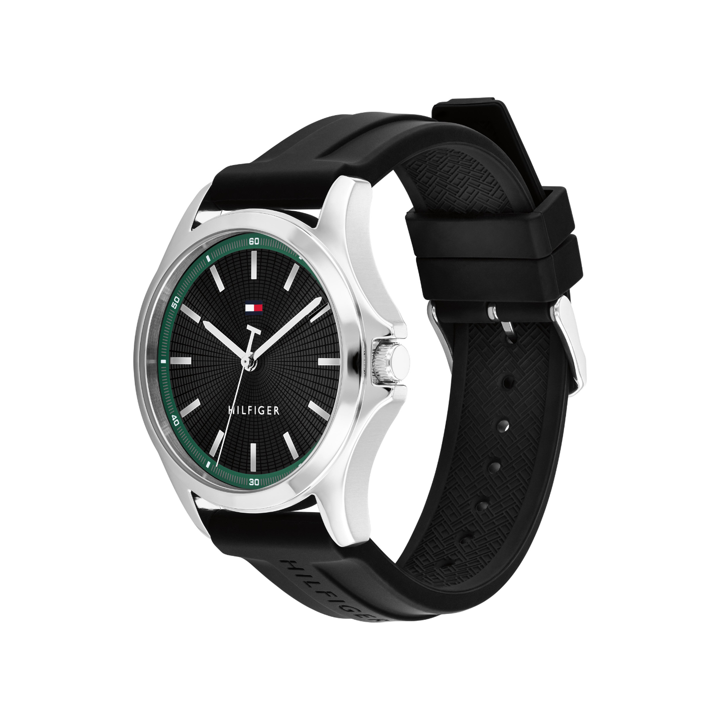 Reloj Análogo Casual Plateado de Hombre