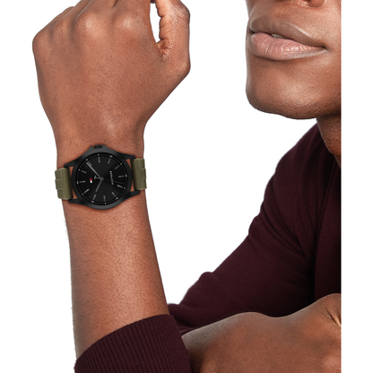 Reloj Análogo Casual Negro de Hombre