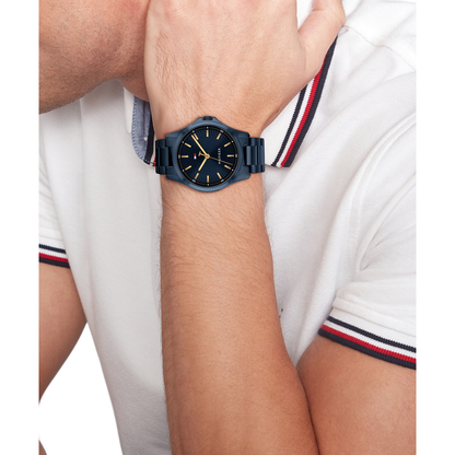 Reloj Análogo Casual Azul Oscuro de Hombre