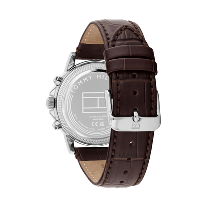 Reloj Análogo Tommy Hilfiger Stewart Cuarzo Beige, Marrón y Plateado de Hombre