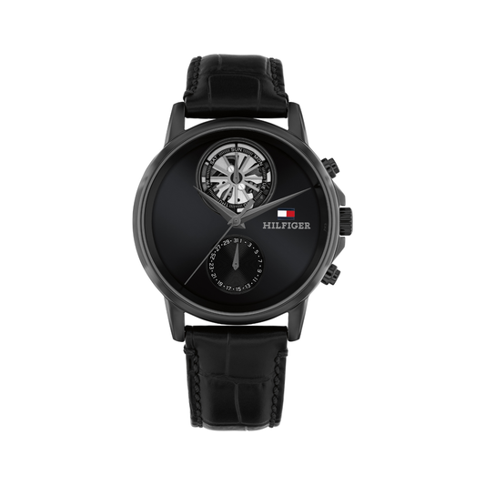 Reloj Análogo Tommy Hilfiger Stewart Cuarzo Negro de Hombre