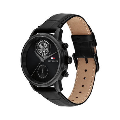 Reloj Análogo Tommy Hilfiger Stewart Cuarzo Negro de Hombre