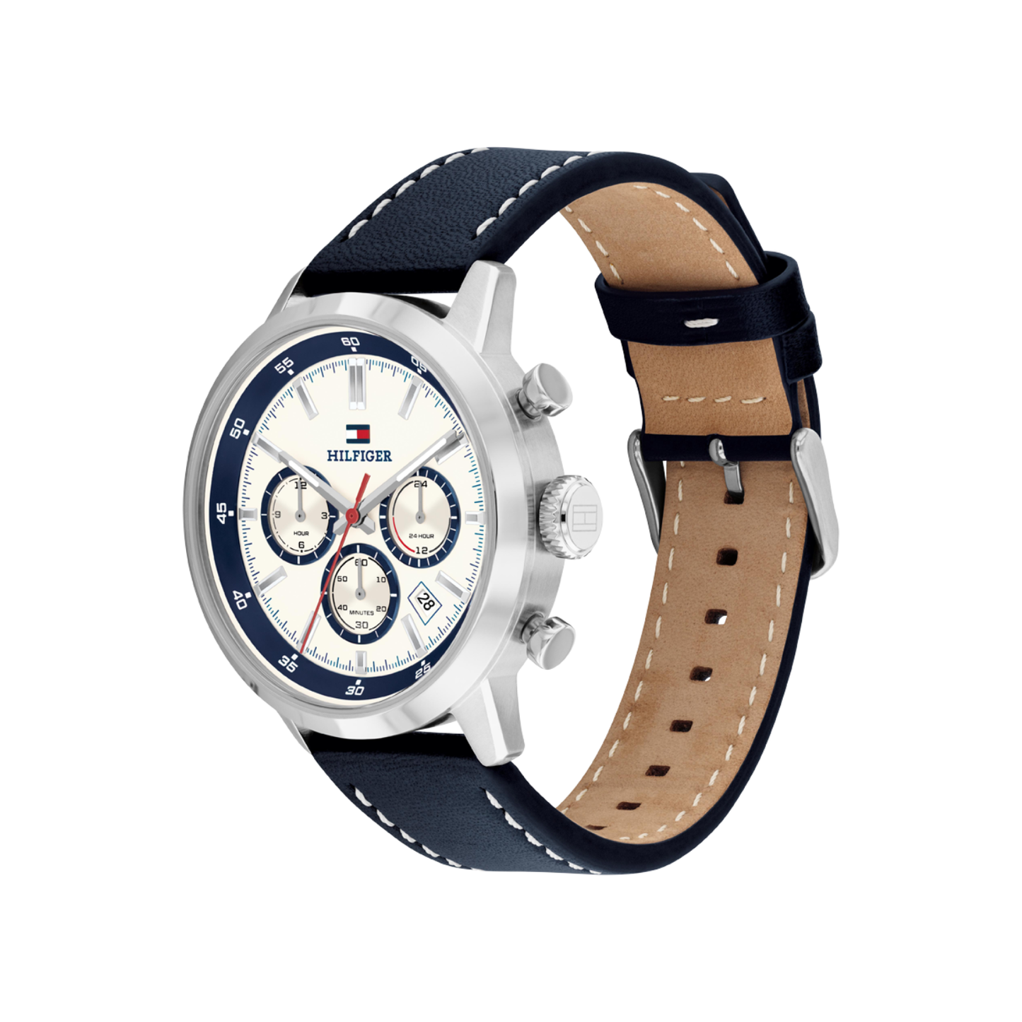 Reloj Análogo Deportivo Plateado de Hombre