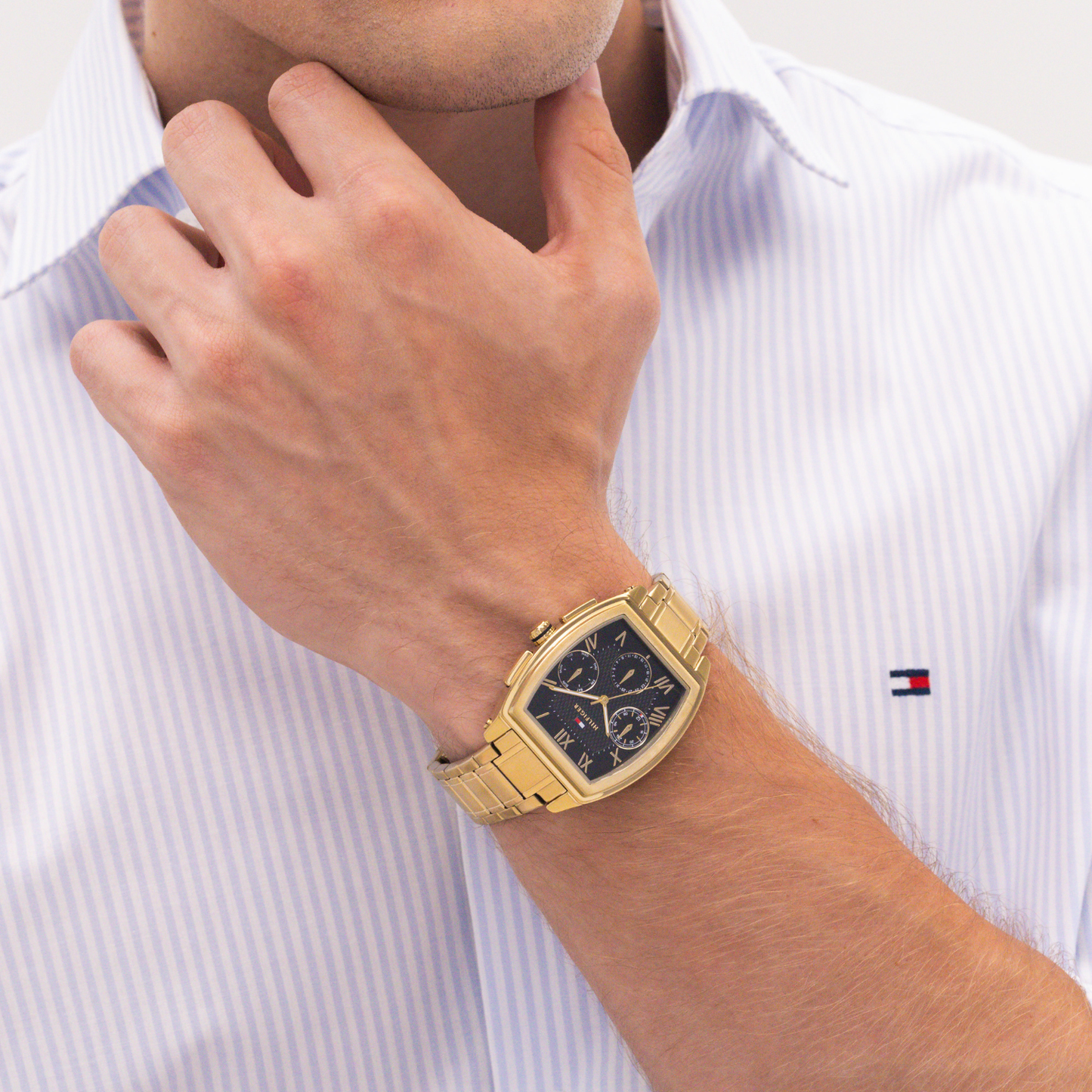 Reloj Análogo Casual Dorado de Hombre