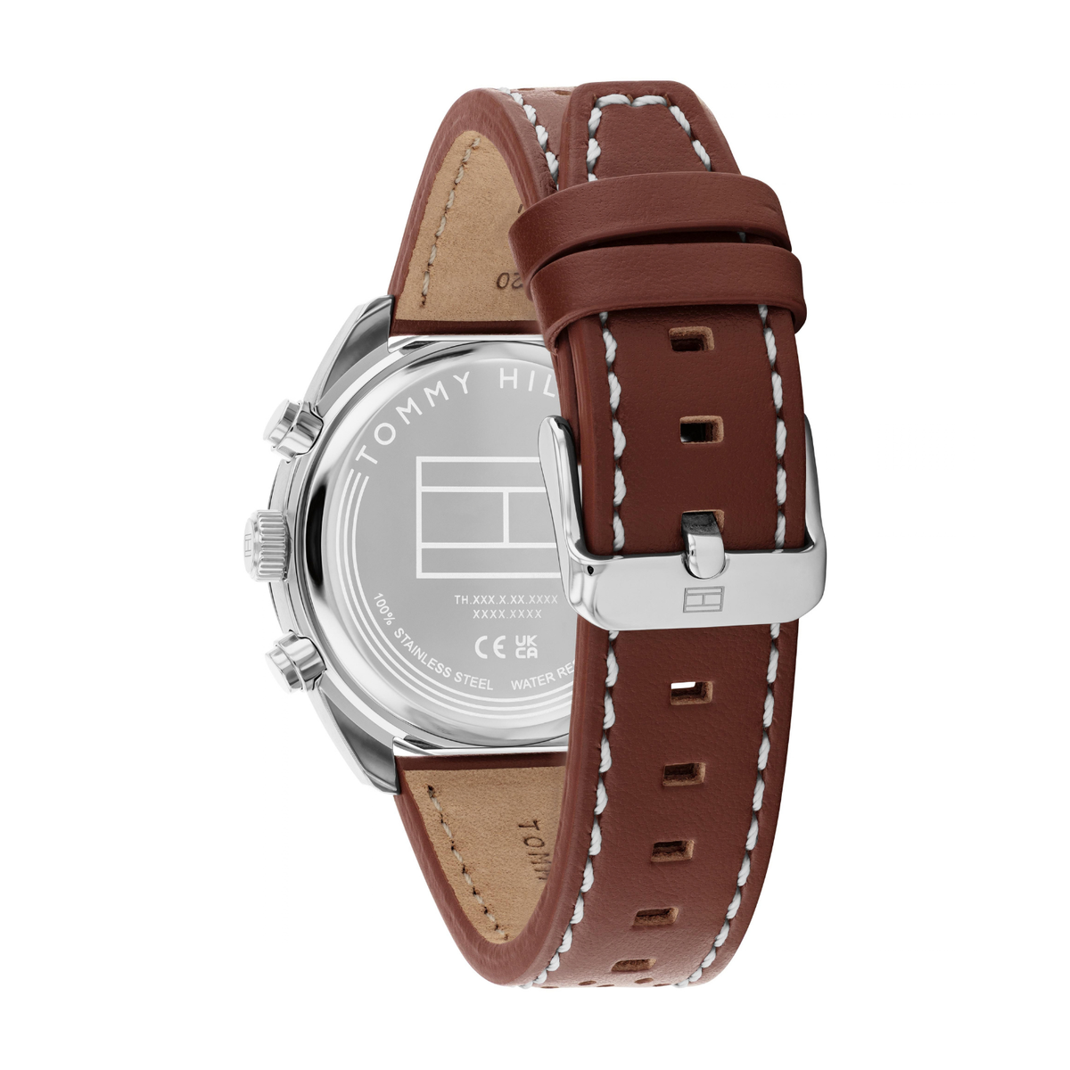 Reloj Análogo Tommy Hilfiger Hudson Cuarzo Beige, Marrón y Plateado de Hombre