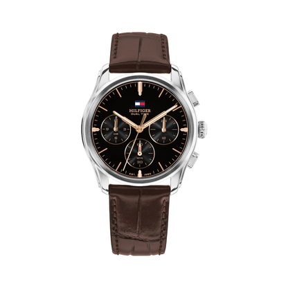 Reloj Análogo Tommy Hilfiger The Empire Cuarzo Negro de Hombre