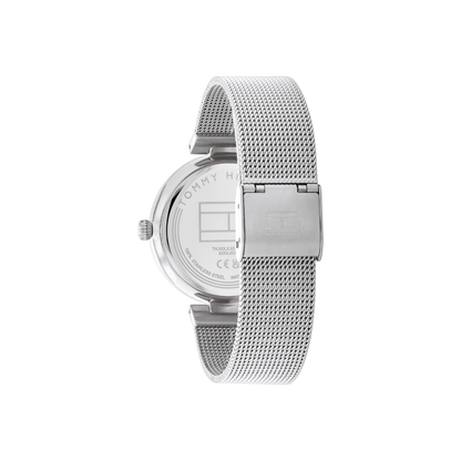 Reloj Análogo Plateado Causal de Mujer
