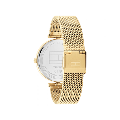 Reloj Análogo Tommy Hilfiger Ella Cuarzo Verde y Dorado de Mujer