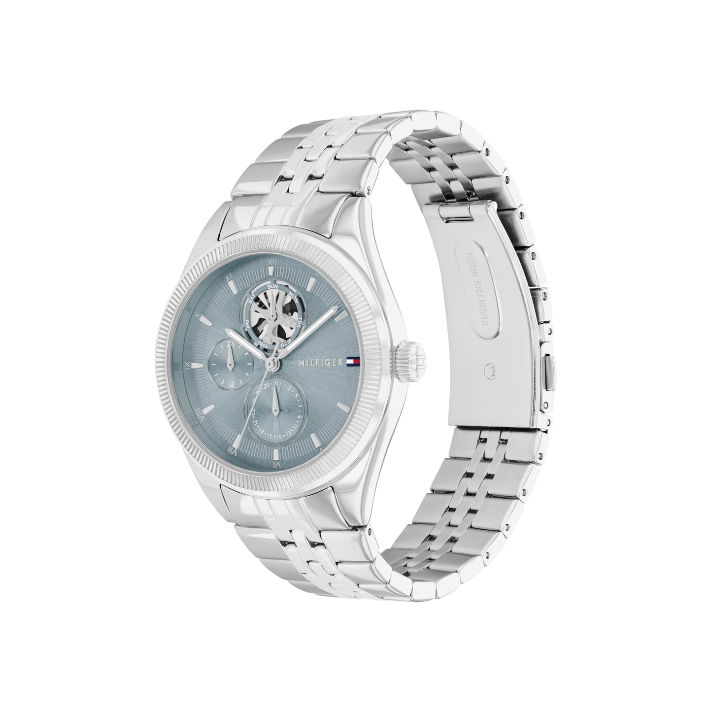 Reloj Análogo Casual Plateado de Mujer