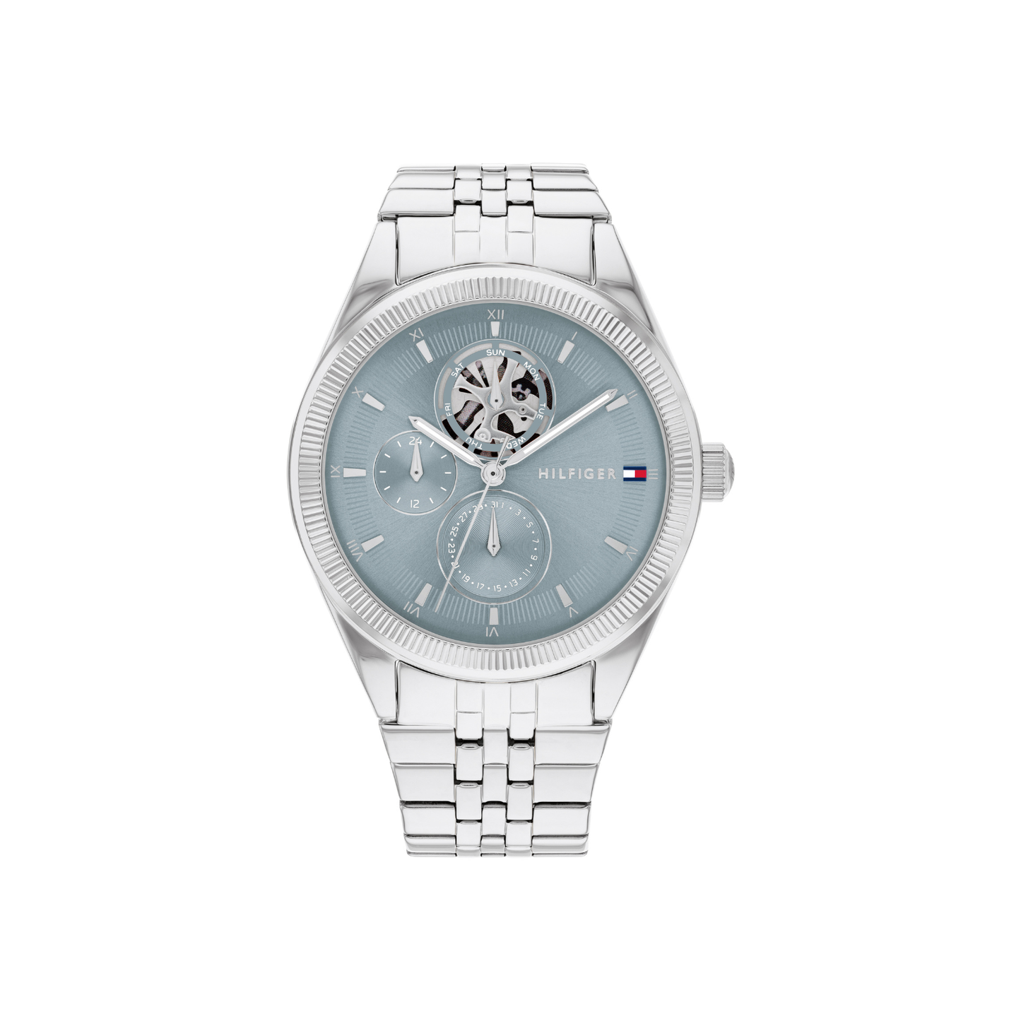 Reloj Análogo Casual Plateado de Mujer